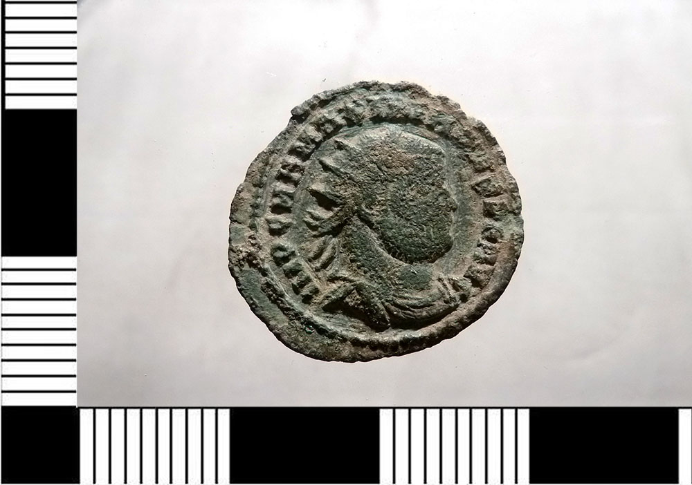 moneta - frazione di follis (Età di Massimiano Erculeo)