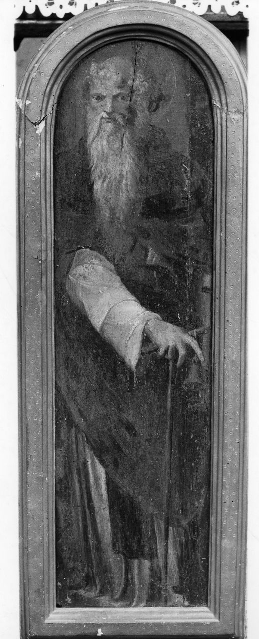 Sant'Antonio Abate (dipinto) di Portelli Carlo (attribuito) (sec. XVI)