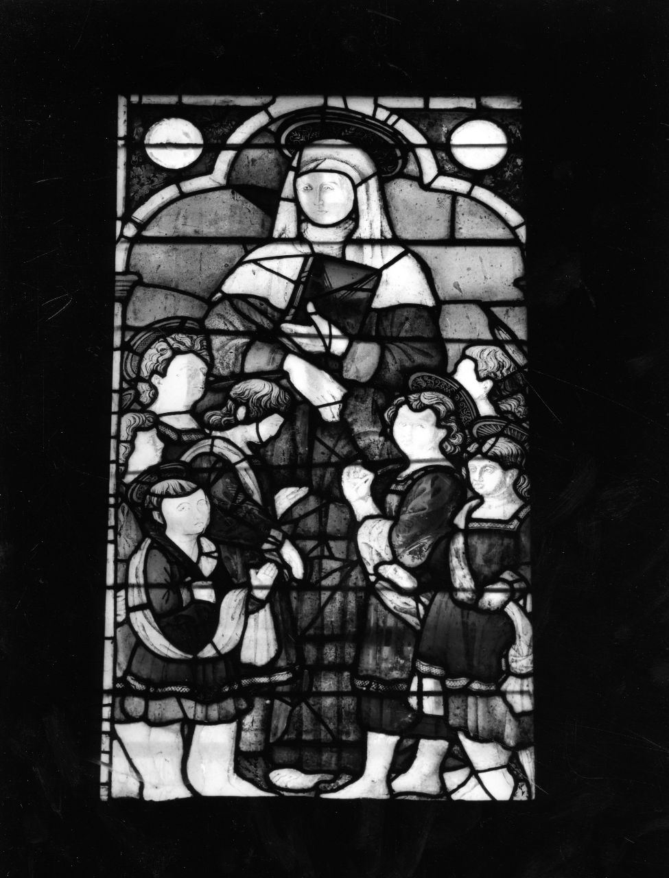 Santa Felicita e i suoi sette figli (vetrata) di Andrea del Castagno (cerchia) (metà sec. XV)