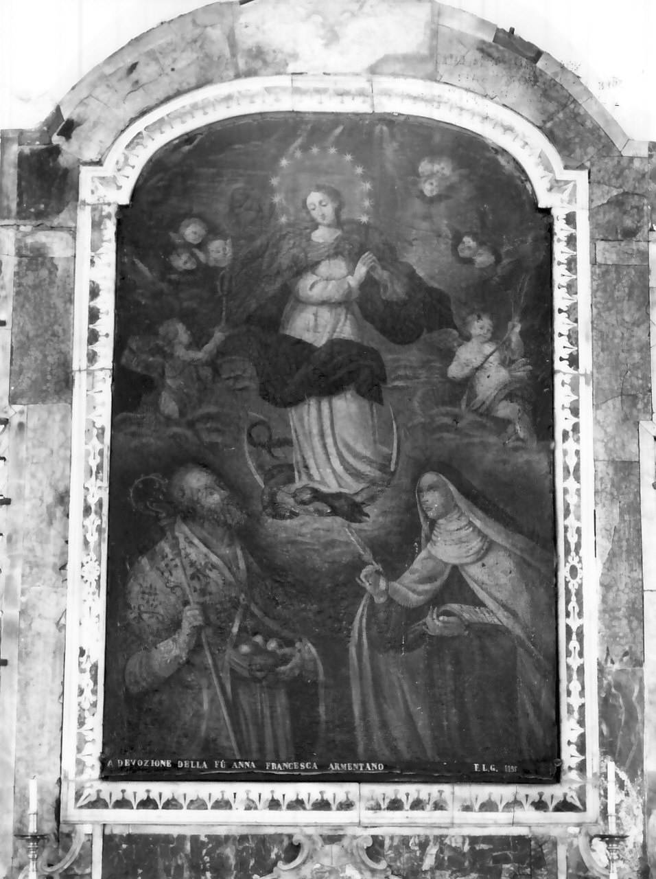 Madonna Immacolata e Santi (dipinto) - ambito calabrese (fine sec. XVIII)