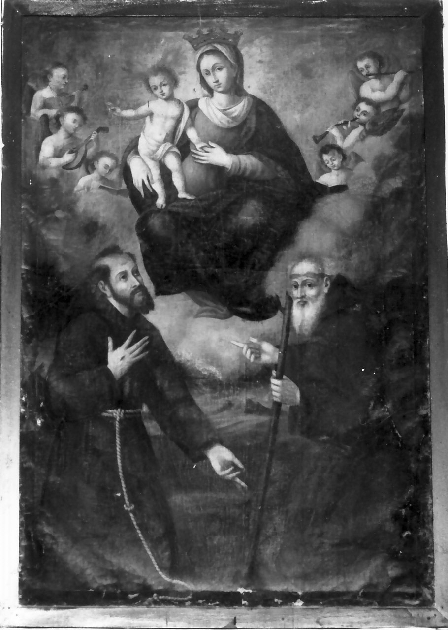 Madonna degli angeli, Madonna con Bambino e Santi (dipinto) - ambito Italia meridionale (inizio sec. XVII)