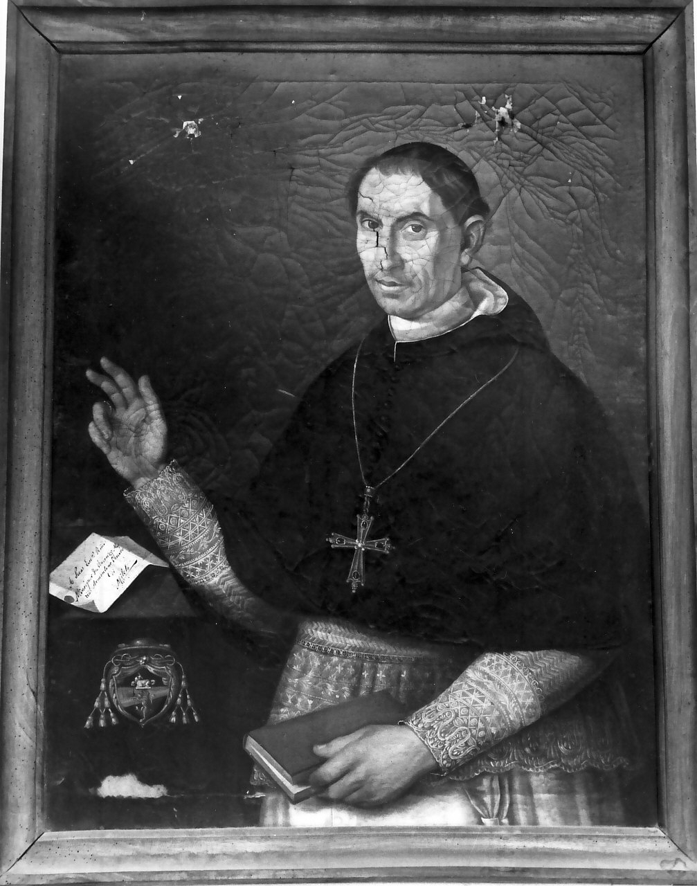 Monsignore Armentano, ritratto di ecclesiastico (dipinto) - ambito calabrese (sec. XIX)
