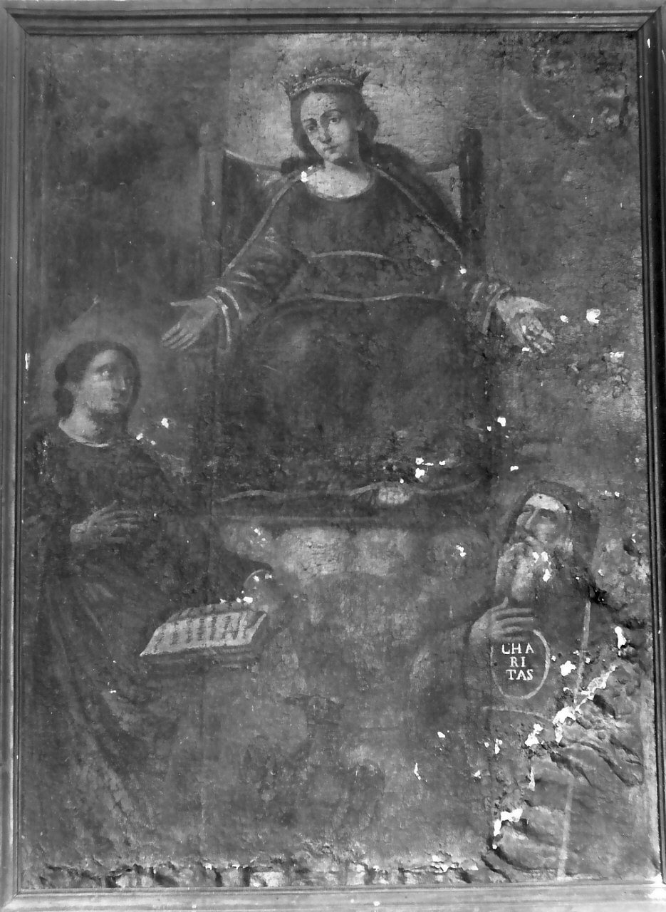 Madonna in trono e Santi (dipinto) - ambito calabrese (sec. XVII)