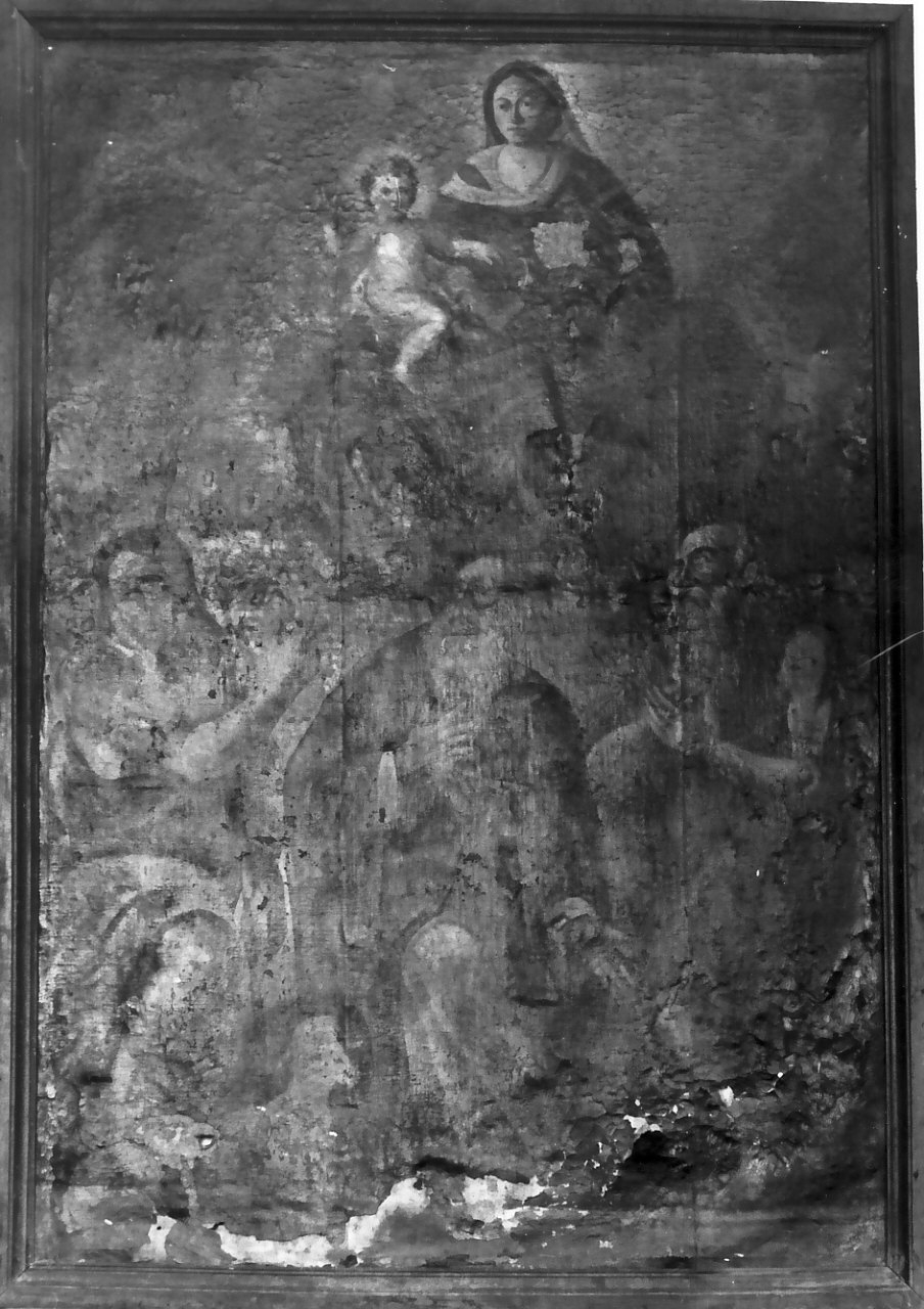 Madonna con Bambino e Santi (dipinto) - ambito Italia meridionale (sec. XVII)