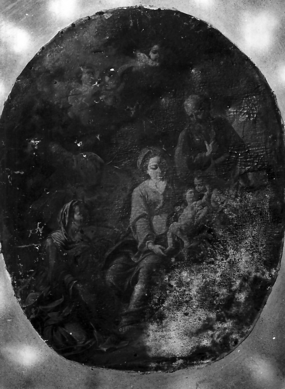 Sacra Famiglia con San Giovannino e Sant'Elisabetta (dipinto, opera isolata) - ambito napoletano (sec. XVIII)