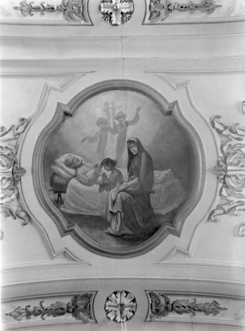 morte di San Giuseppe (dipinto, elemento d'insieme) - ambito Italia meridionale (primo quarto sec. XX)