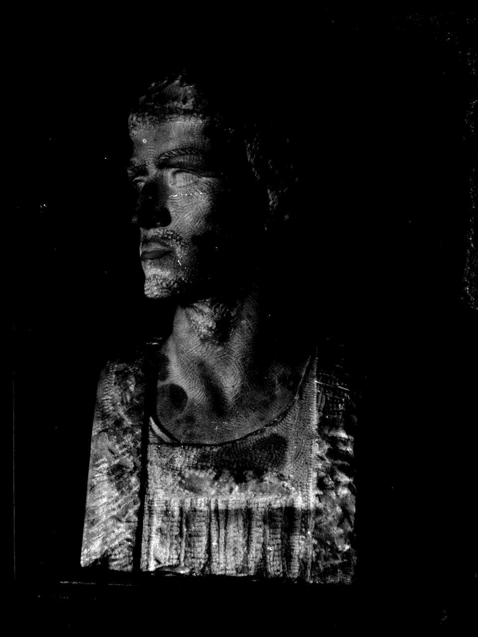 Mezzo busto maschile; marmo (negativo) di Vermehren, Augusto (prima metà XX)