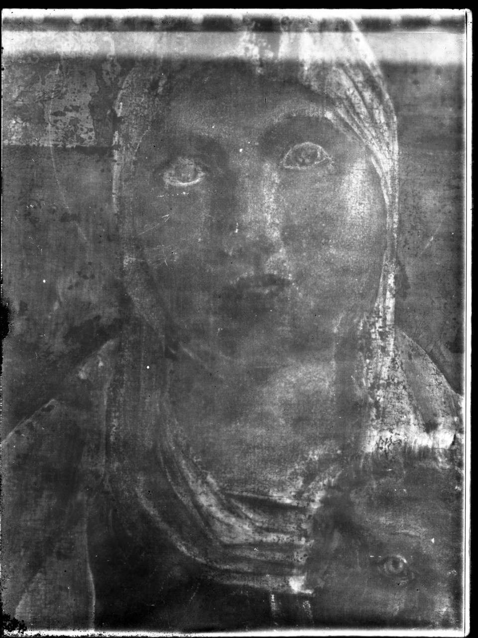 Volto della Vergine (negativo) di Vermehren, Augusto (prima metà XX)