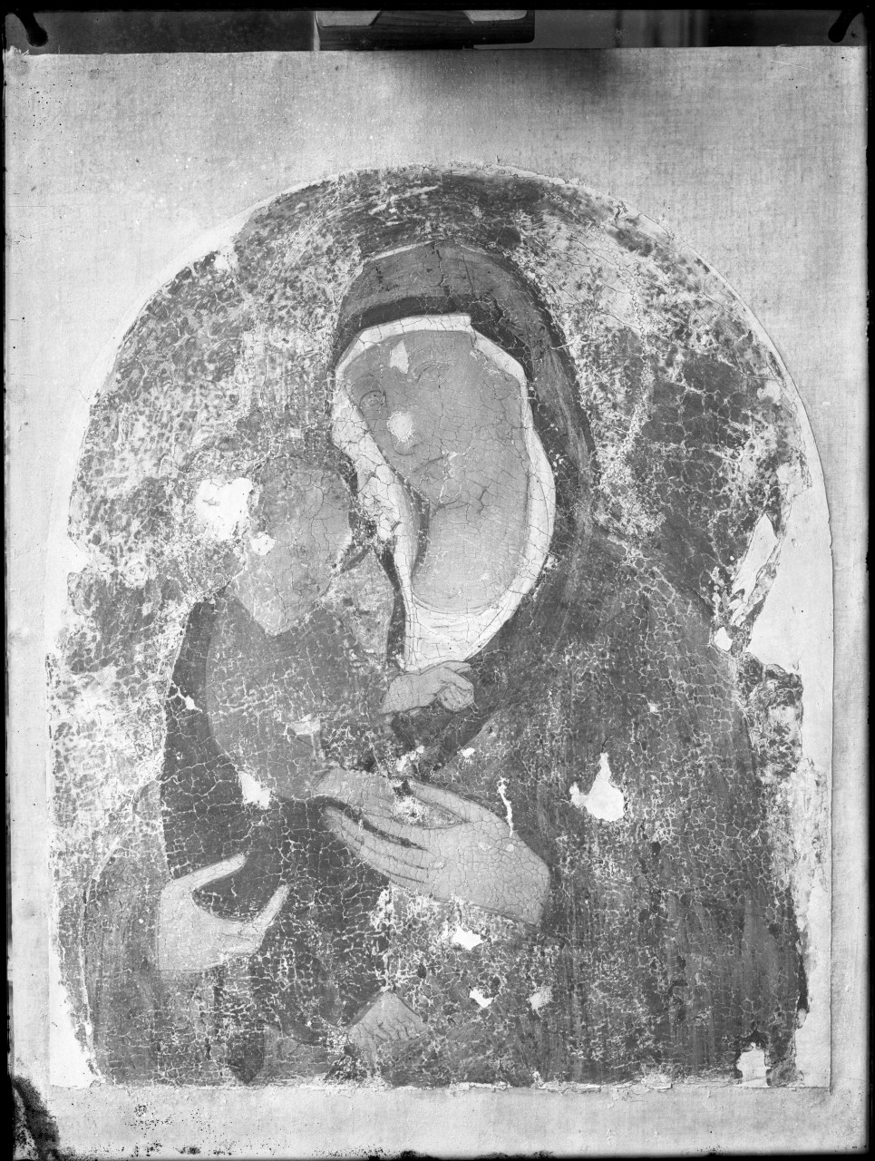 Madonna col Bambino (negativo) di Vermehren, Augusto - ambito senese (prima metà XX)