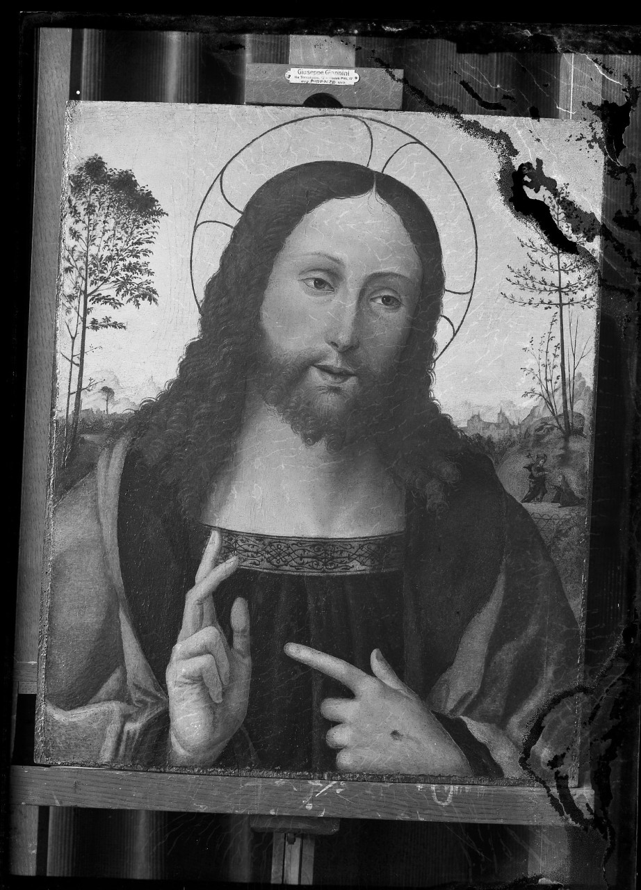 Cristo benedicente (negativo) di Perugino (maniera), Vermehren, Augusto (prima metà XX)