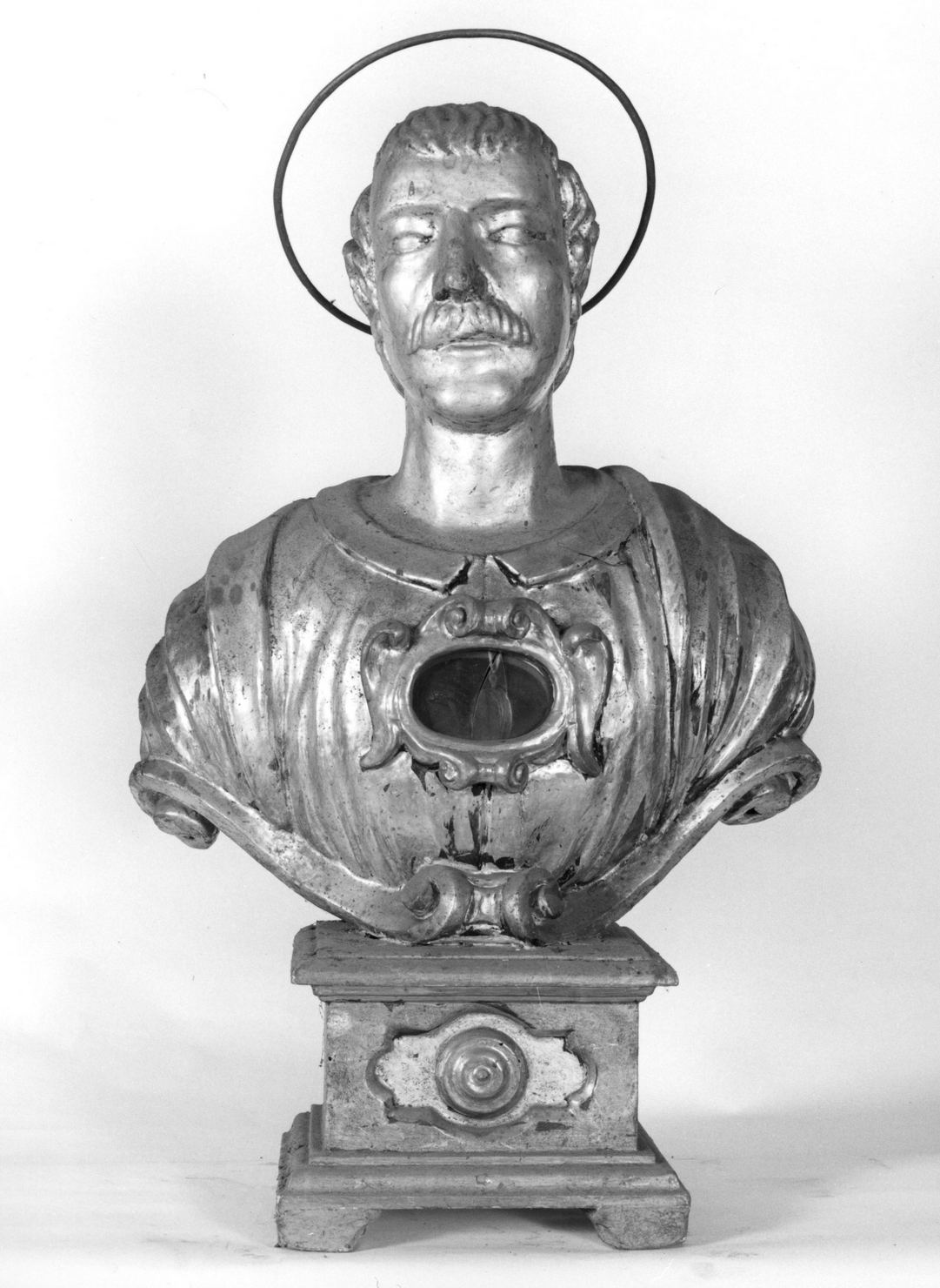 reliquiario - a busto, serie - bottega toscana (prima metà sec. XVIII)