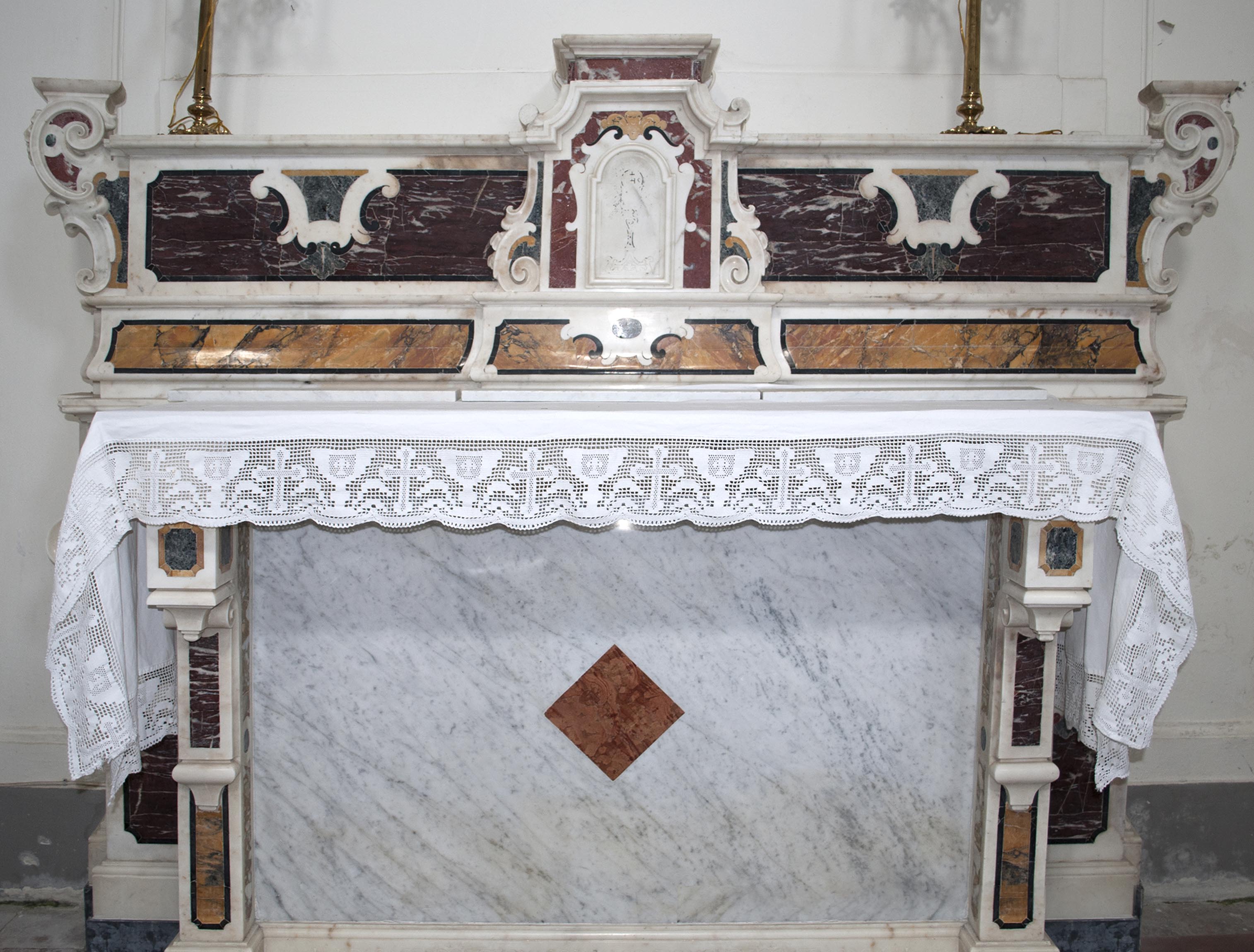 altare, elemento d'insieme - ambito napoletano (metà sec. XVIII)
