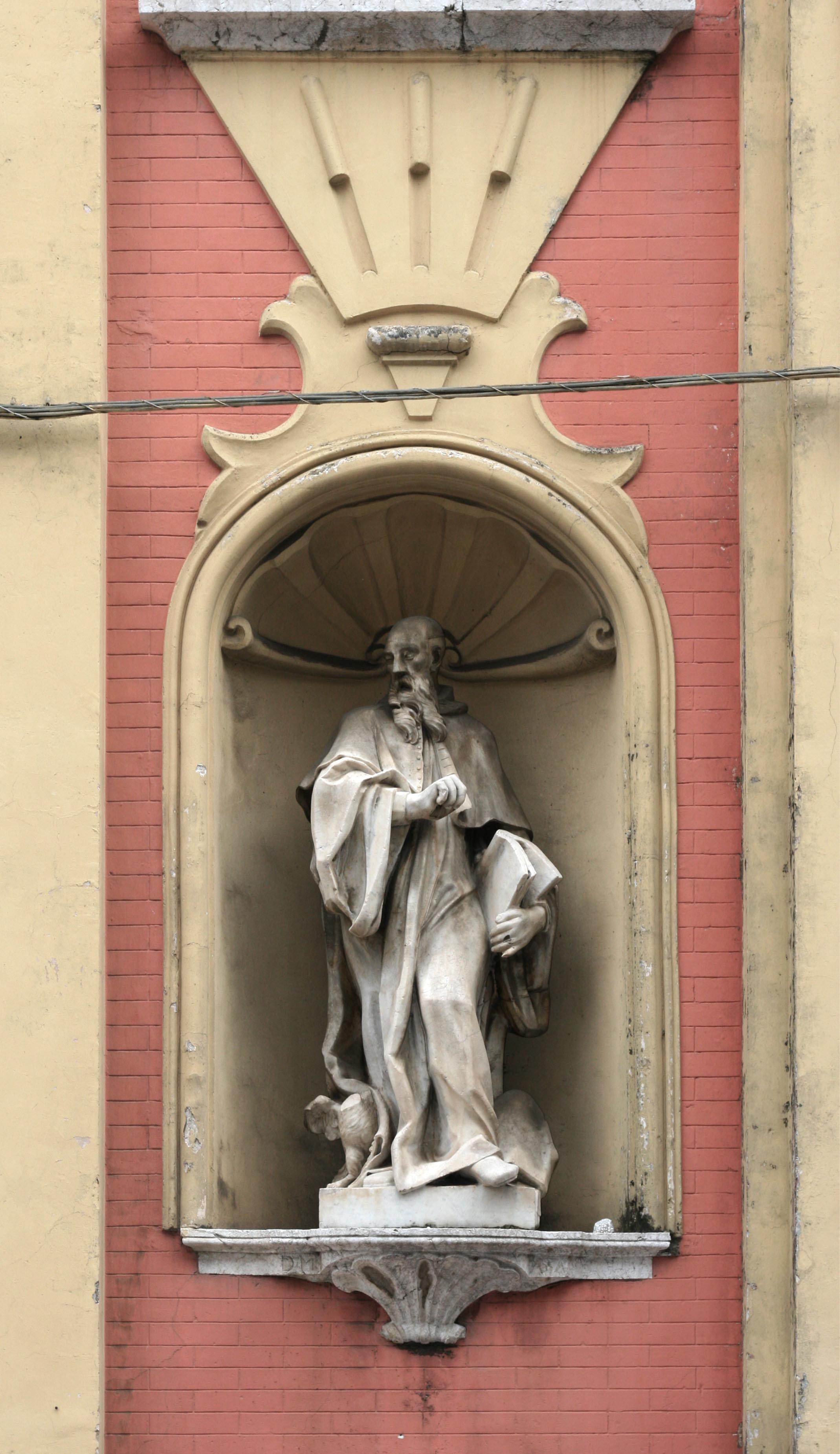 San Benedetto da Norcia (statua, elemento d'insieme) - ambito napoletano (terzo quarto sec. XVIII)