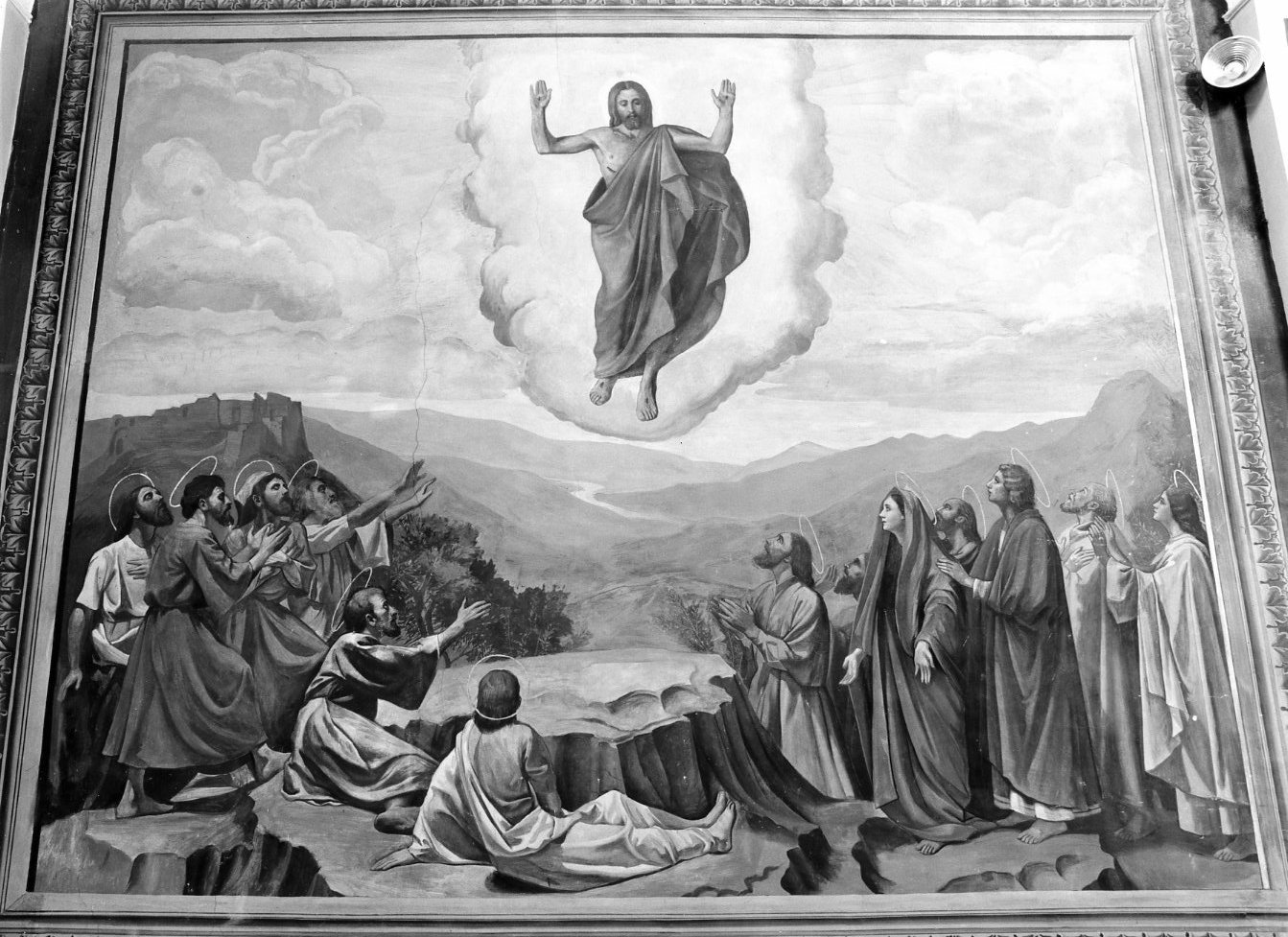 apparizione di Cristo risorto agli apostoli (dipinto, elemento d'insieme) di Trivisonno Amedeo (sec. XX)