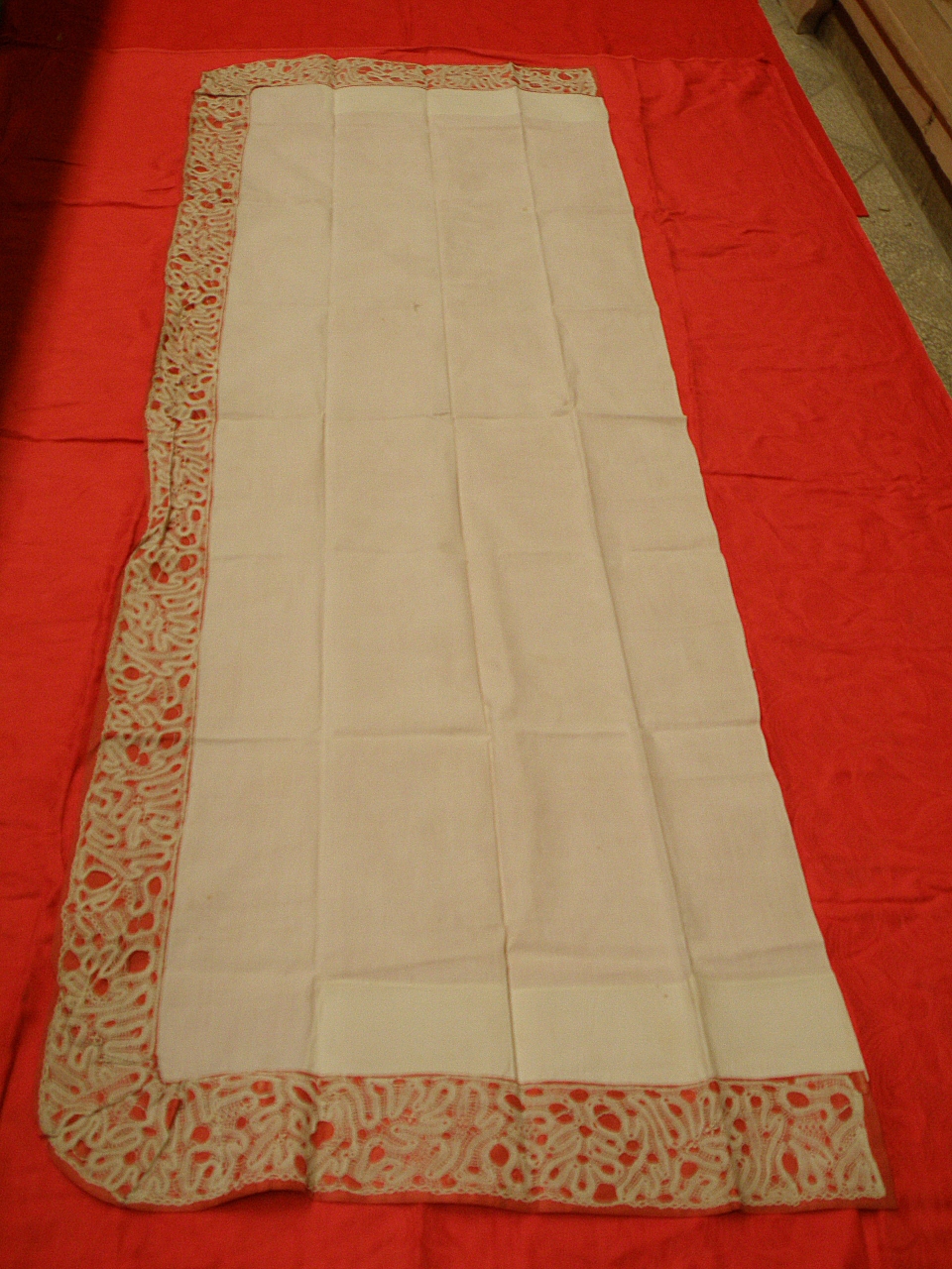 tovaglia d'altare - manifattura toscana (sec. XIX)