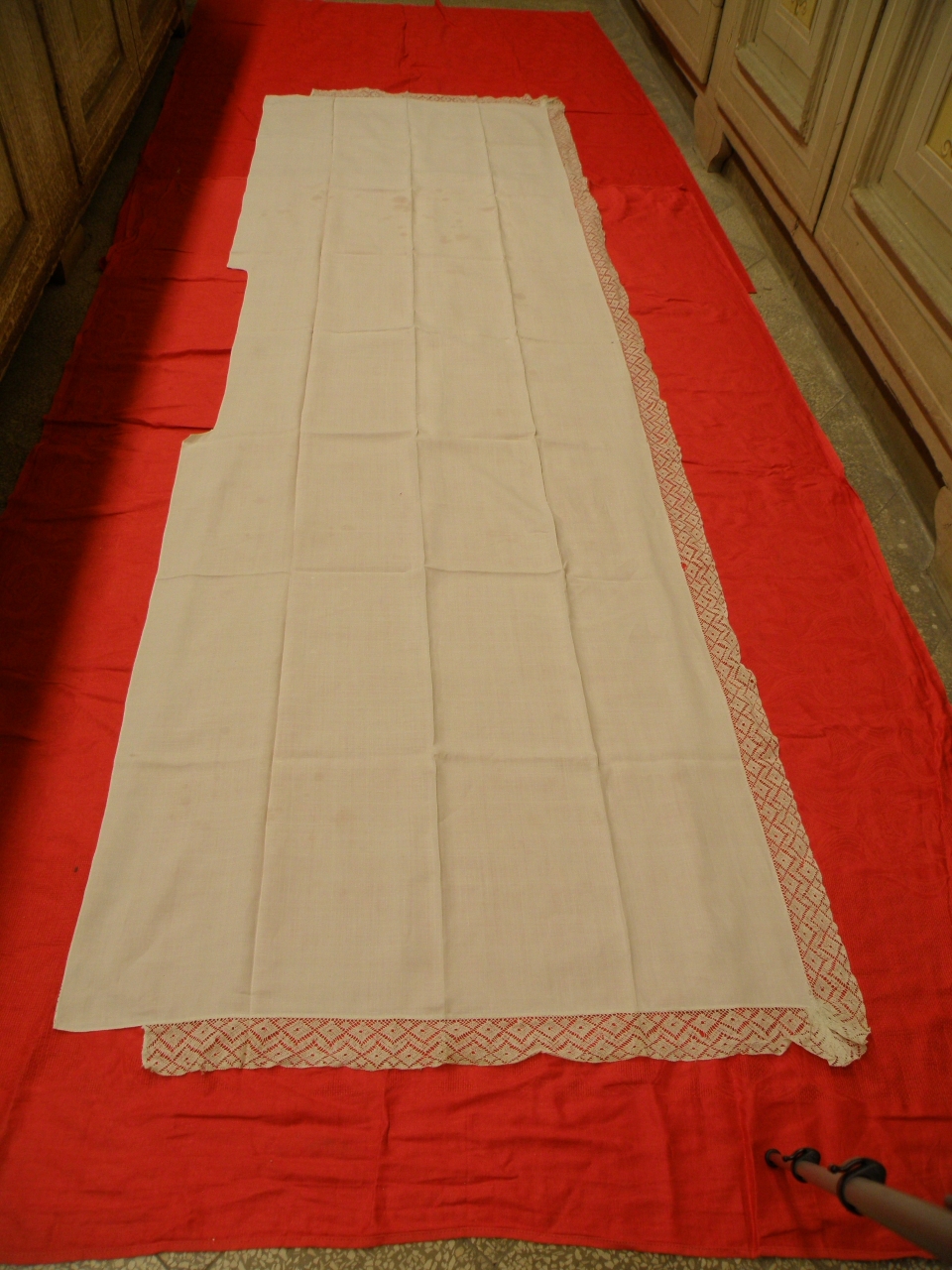 tovaglia d'altare, serie - manifattura toscana (sec. XIX)