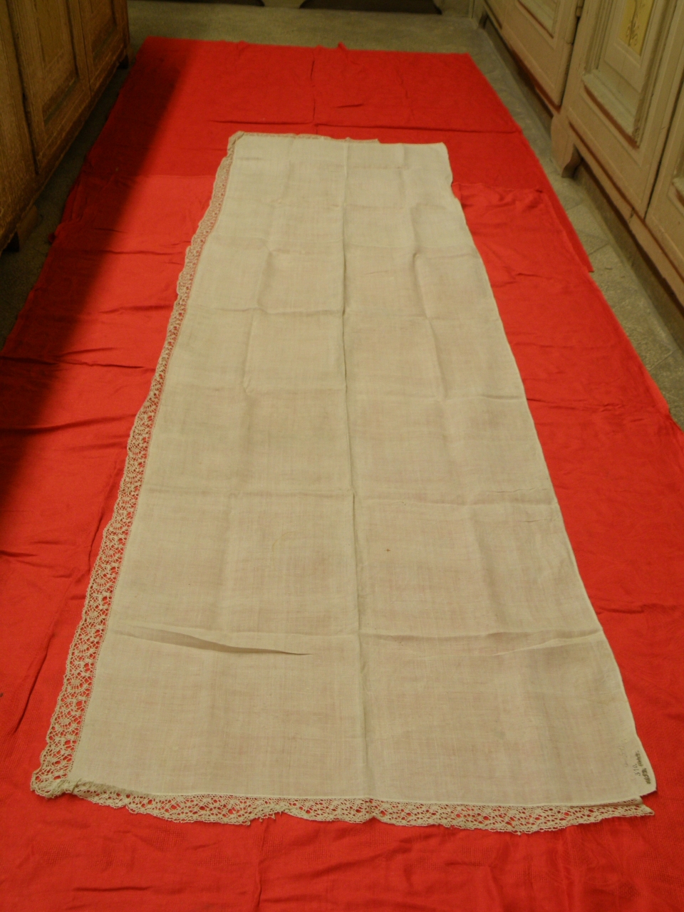 tovaglia d'altare - manifattura toscana (sec. XIX)