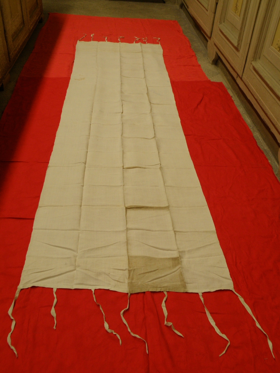 bandinella processionale - manifattura toscana (sec. XIX)