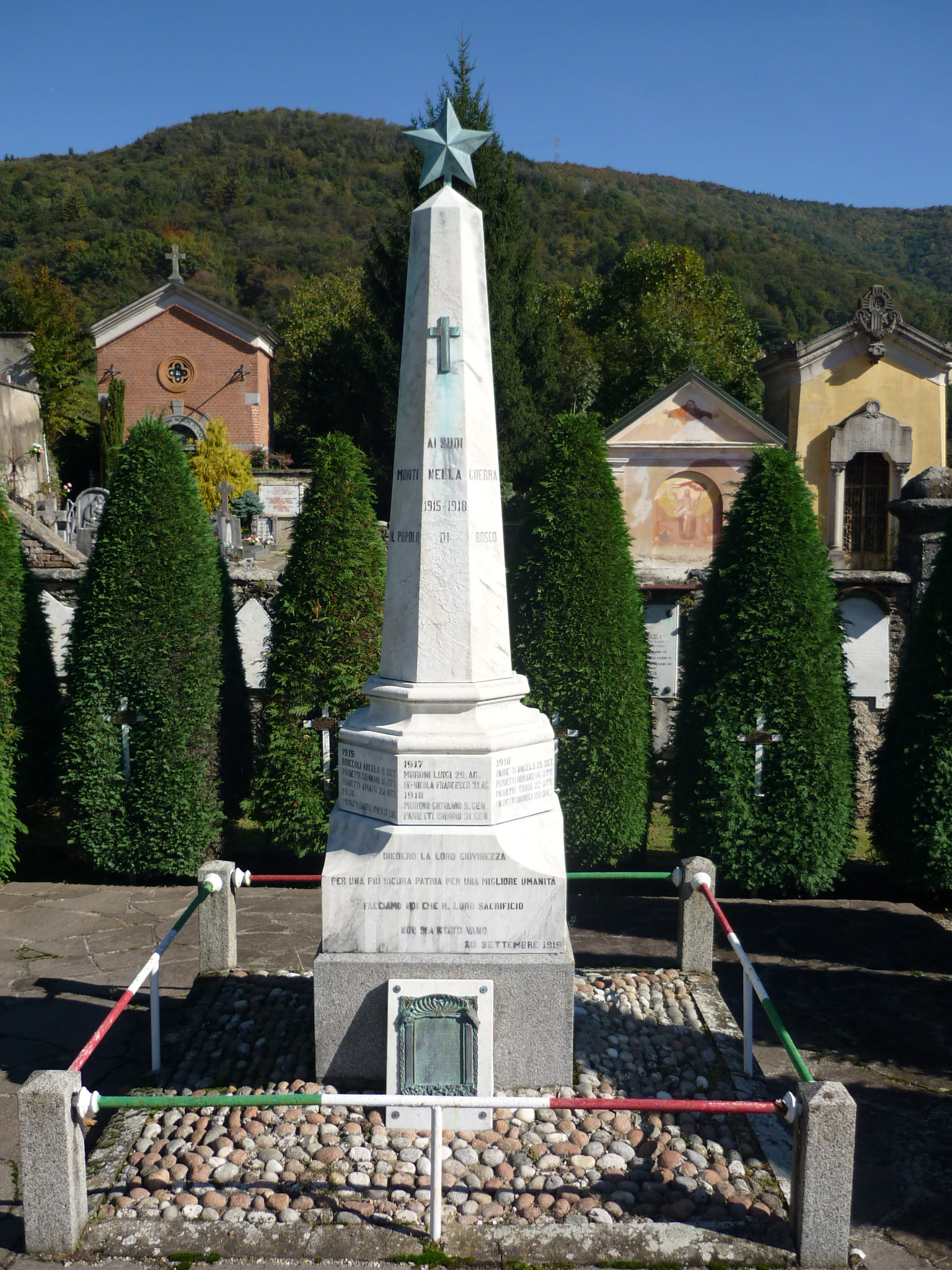 monumento ai caduti - ad obelisco, opera isolata di Ermoli F (sec. XX)