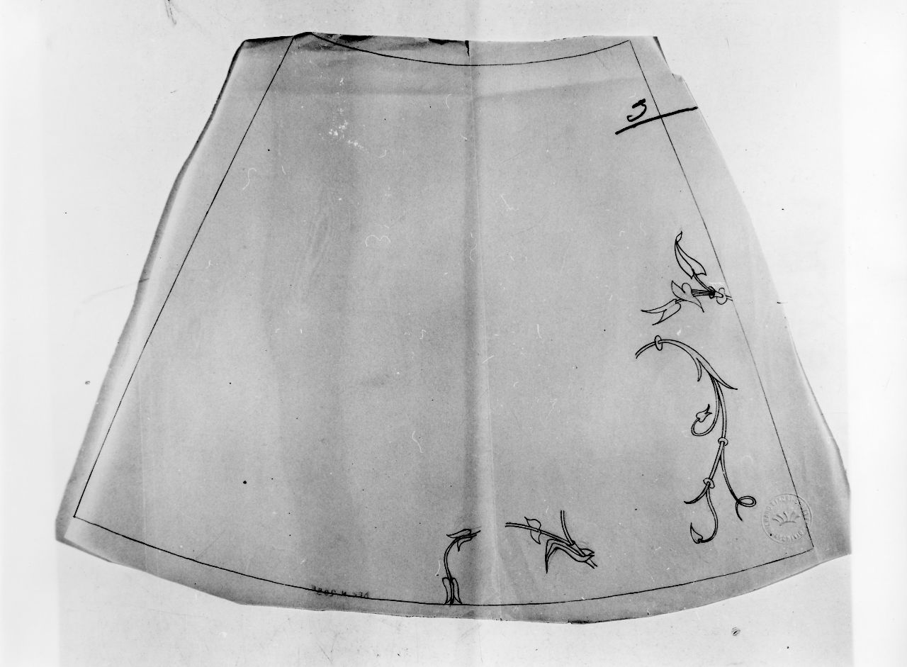 motivi decorativi vegetali (disegno) di Ponti Giovanni (sec. XX)