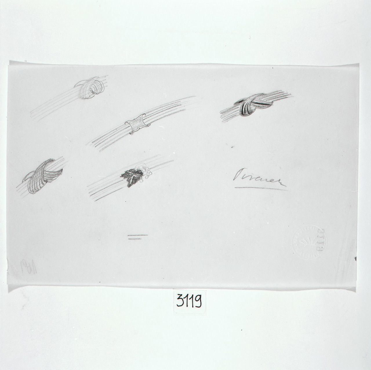 motivi decorativi (disegno) di Ponti Giovanni (sec. XX)