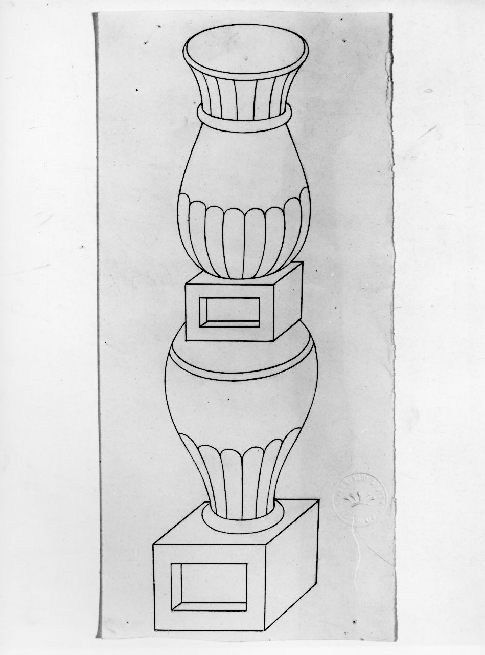 La conversazione classica, balaustro (disegno) di Ponti Giovanni (sec. XX)