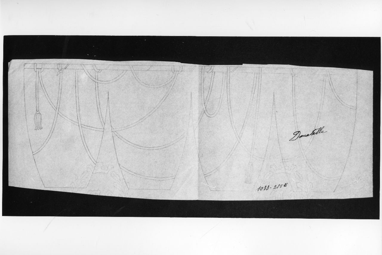 Funi per le mie donne. Donatella, corde (disegno preparatorio) di Ponti Giovanni (sec. XX)