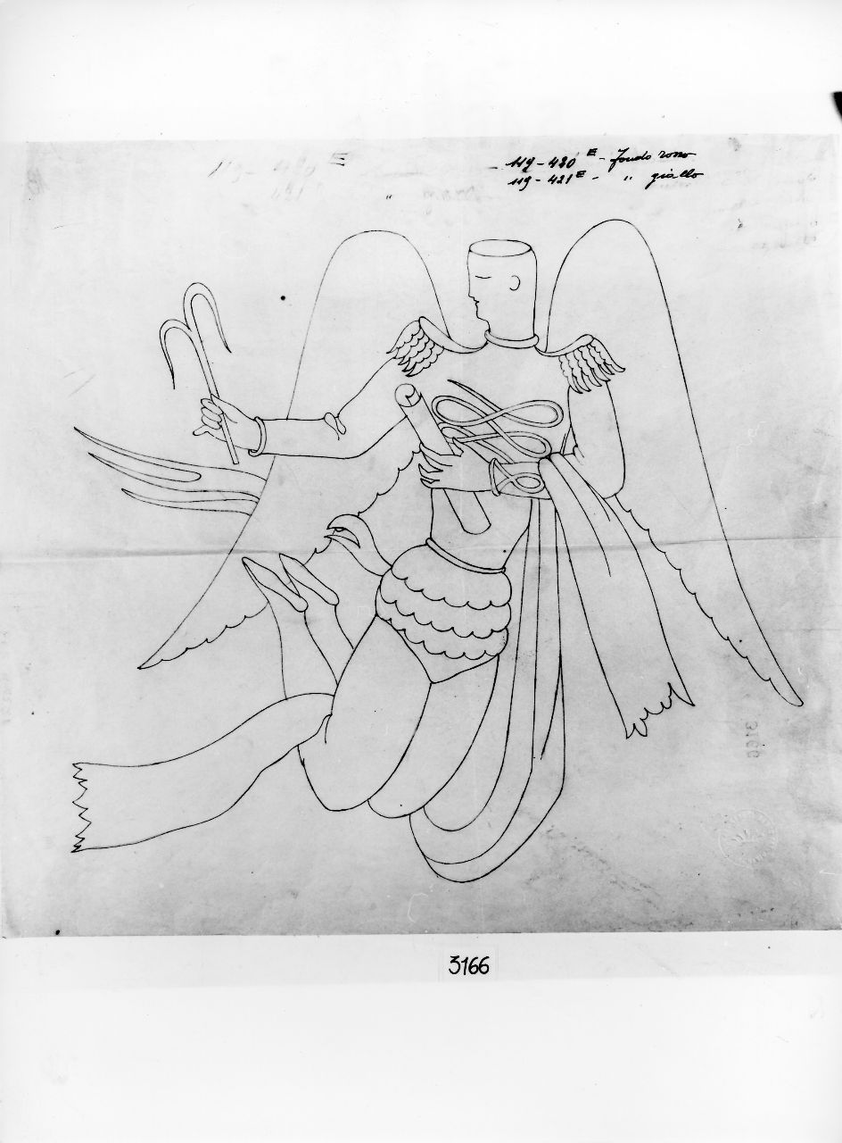 angeli (disegno) di Ponti Giovanni (attribuito) (sec. XX)
