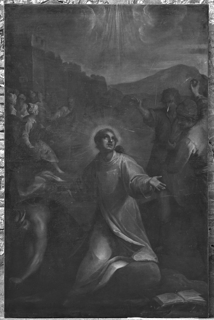 lapidazione di Santo Stefano (dipinto) di Peranda Santo (sec. XVII)