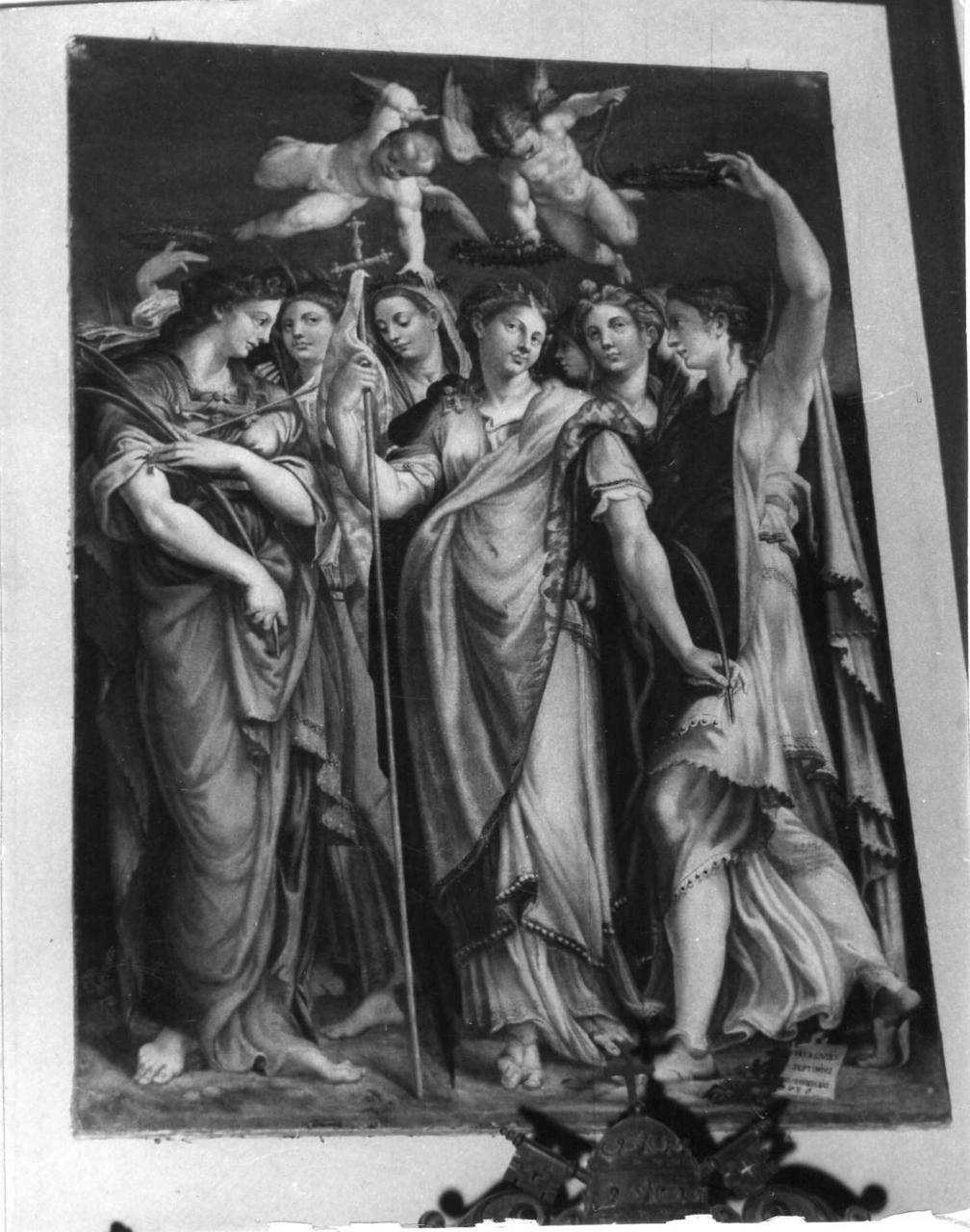 Sant'Orsola e le vergini (dipinto) - ambito modenese (terzo quarto sec. XVI)