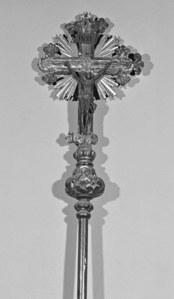 croce processionale - manifattura emiliana (prima metà sec. XVIII)