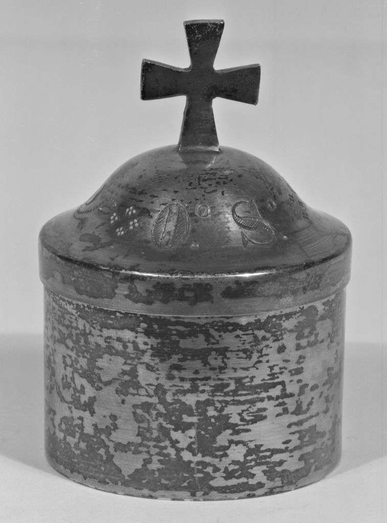 vasetti per oli santi, elemento d'insieme - manifattura Italia settentrionale (sec. XVIII)