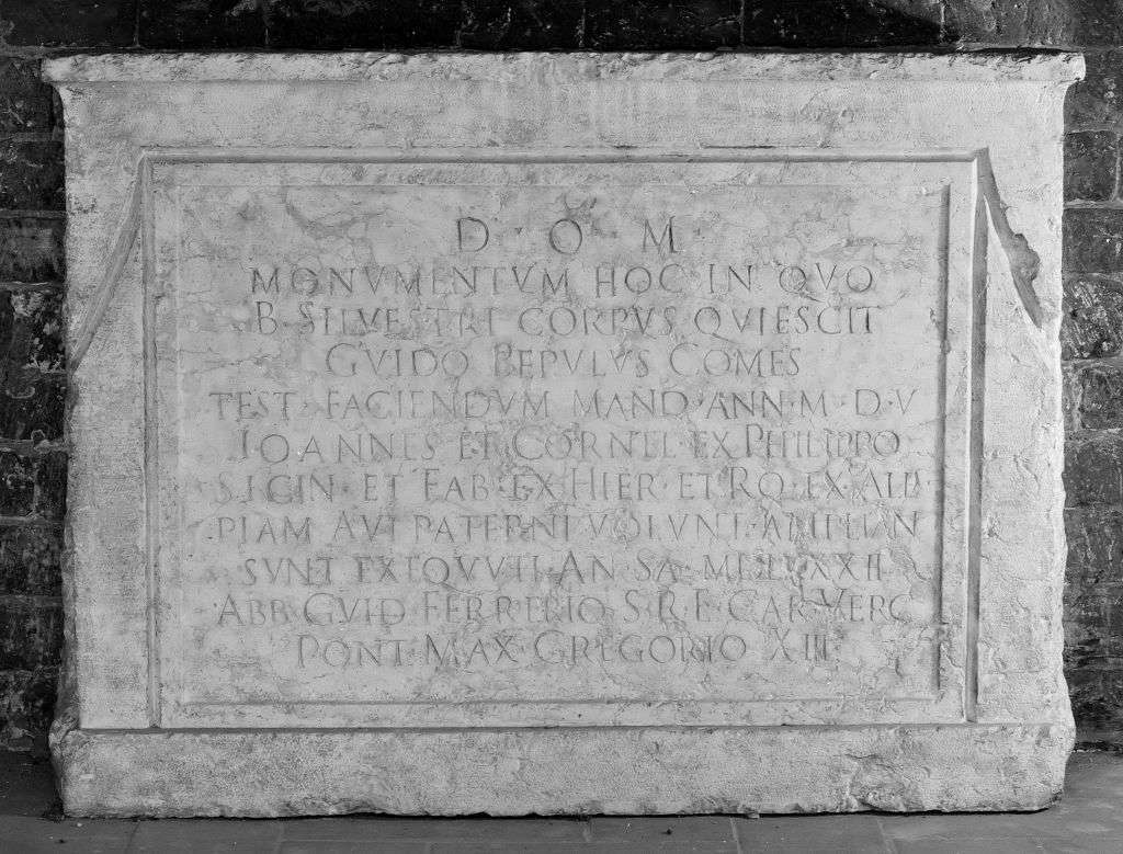 lapide tombale - manifattura emiliana (sec. XVI)