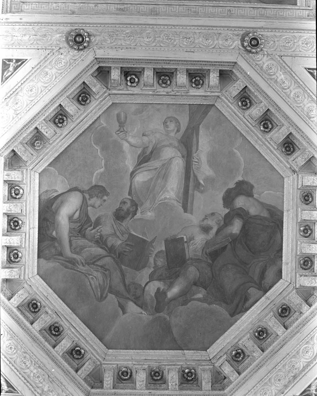 Sapienza della croce (dipinto) di Zelotti Giambattista (sec. XVI)