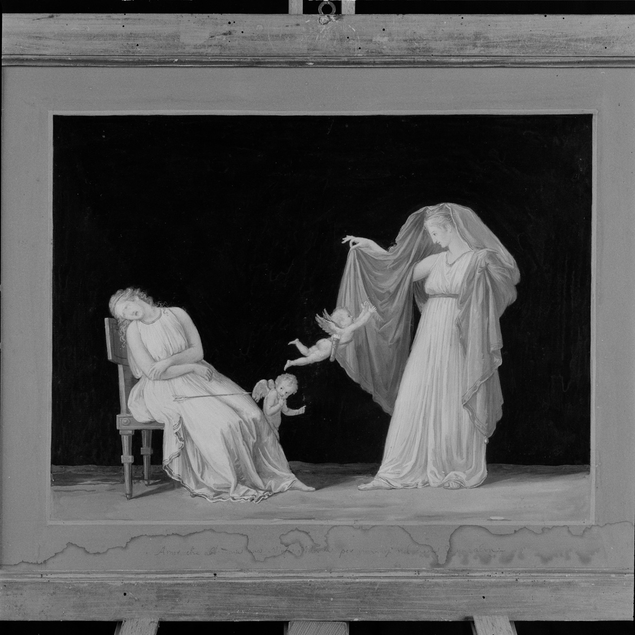 Amore, ferita una ninfa, vola da Venere (disegno) di Canova Antonio (sec. XVIII)