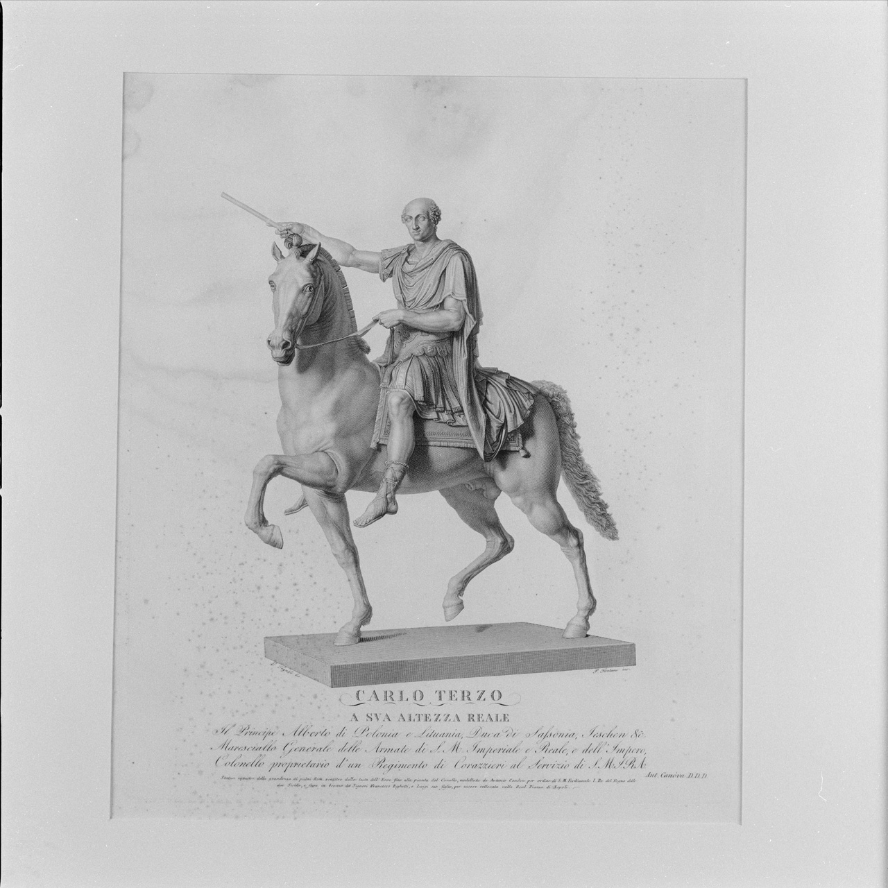 Carlo III (stampa) di Fontana Pietro, Tognolli Giovanni (sec. XIX)