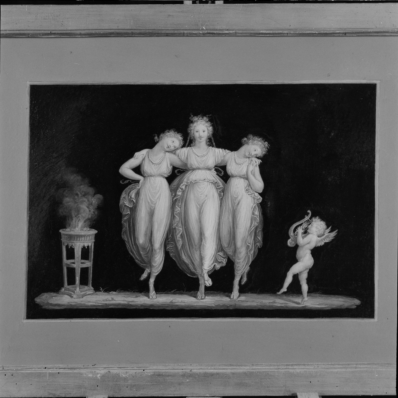 Danza delle Grazie con Amorino (disegno) di Canova Antonio (sec. XVIII)