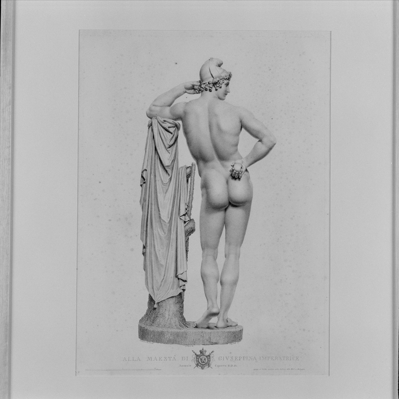 Paride (visto da tergo) (stampa) di Testa Angelo, Tognolli Giovanni (sec. XIX)