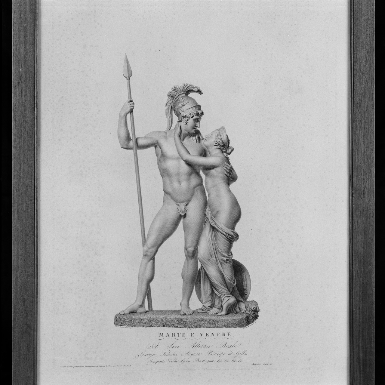 Venere e Marte (stampa) di Marchetti Domenico, Tognolli Giovanni (sec. XIX)