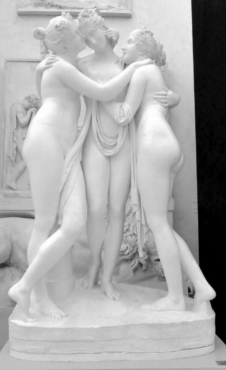 Le Grazie (col rocchio) (scultura) di Canova Antonio (sec. XIX)