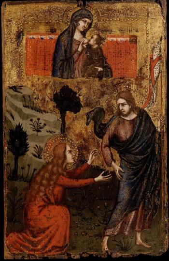 Noli me tangere e Madonna allattante il Bambino (dipinto) di Barnaba da Modena (seconda metà sec. XIV)