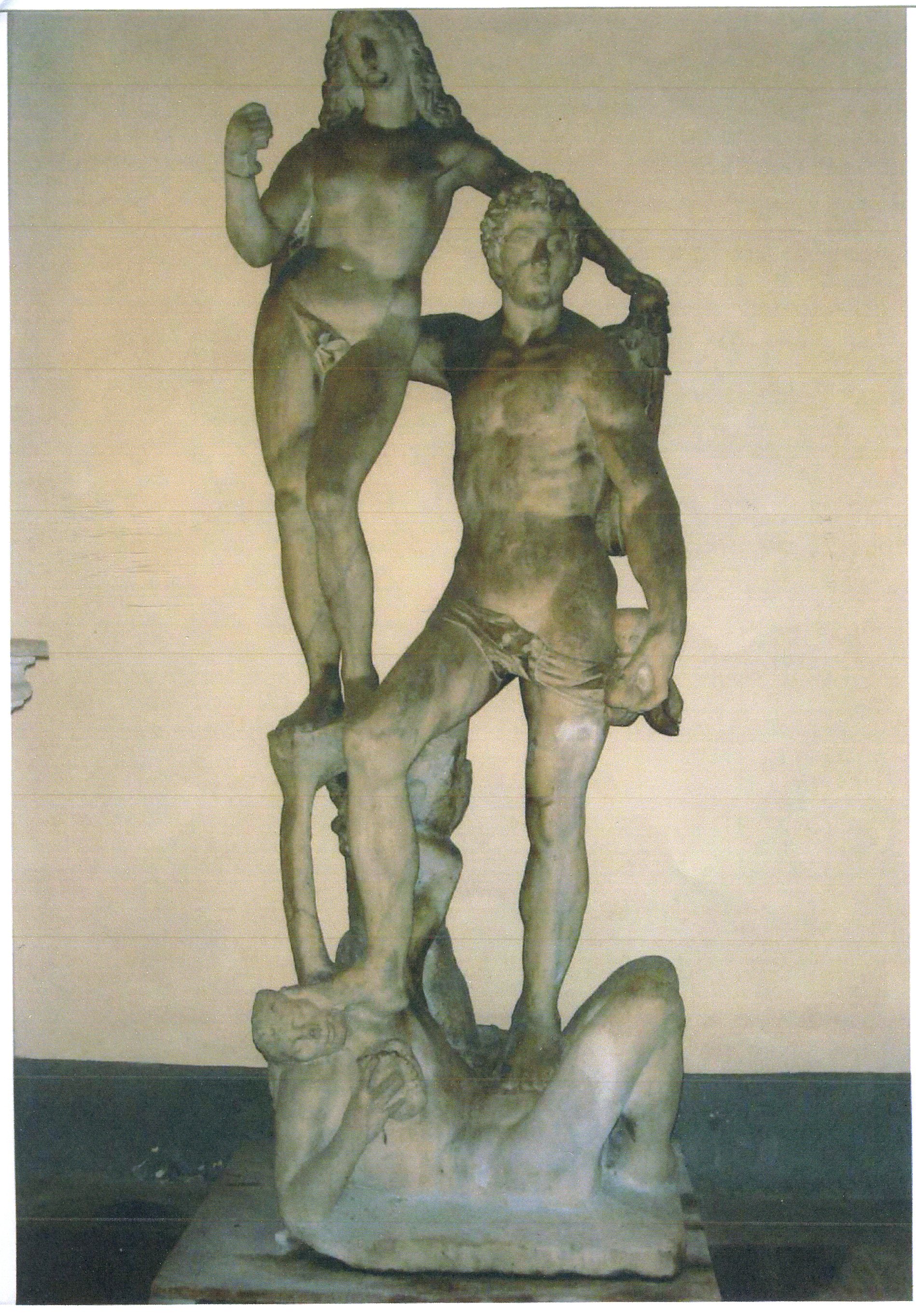 Il Tempo svela la Verità e calpesta la Menzogna (gruppo scultoreo) di Naccherino Michelangelo (primo quarto sec. XVII)