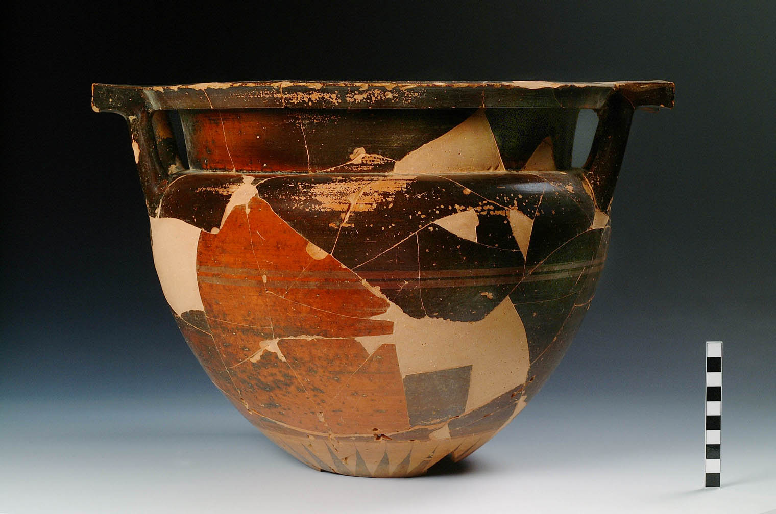 cratere a colonnette (primo quarto VI sec. a.C)