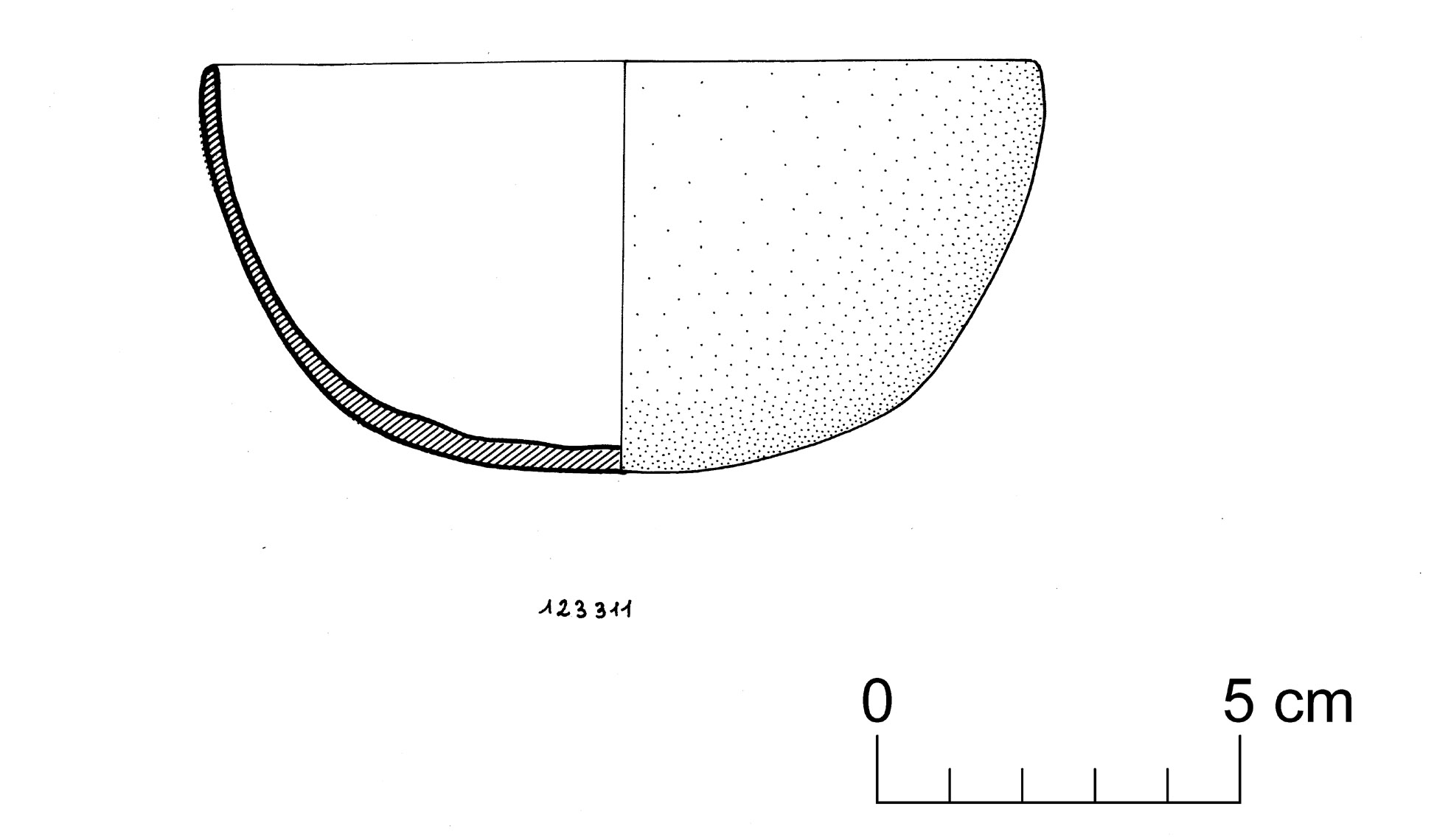 ciotola emisferica (III sec. a.C)