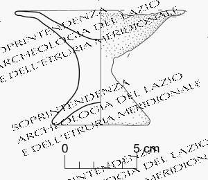 piattello su piede (seconda metà IX sec. a.C)