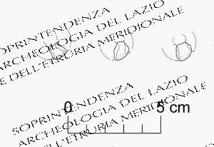 elemento di collana/ serie (seconda metà IX sec. a.C)