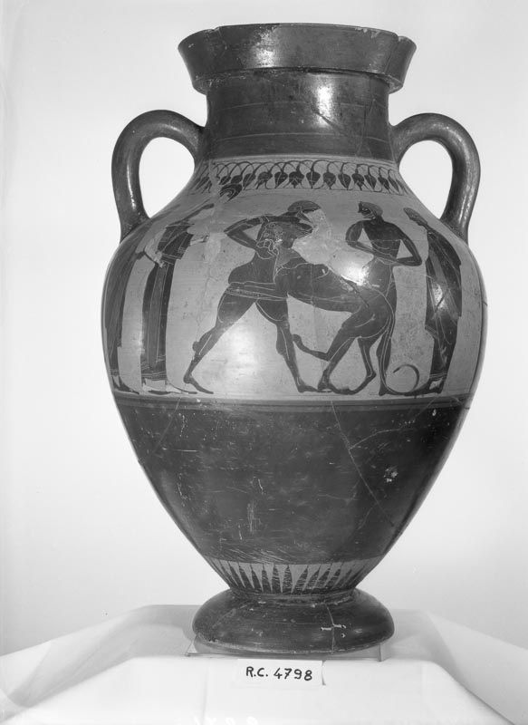 anfora con coperchio (metà/ terzo quarto VI sec. a.C)