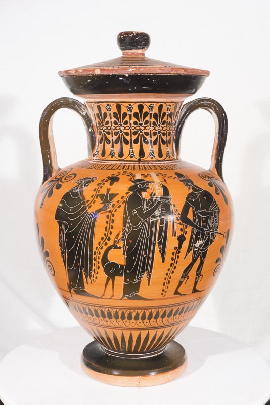 anfora con coperchio (fine/ fine VI sec. a.C)