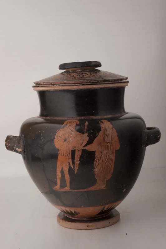 stamnos con coperchio (primo quarto/ primo quart V sec. a.C)