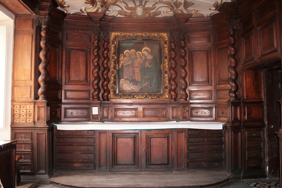 soggetto assente (armadio da sacrestia, insieme) - ambito Italia centrale (sec. XVIII)